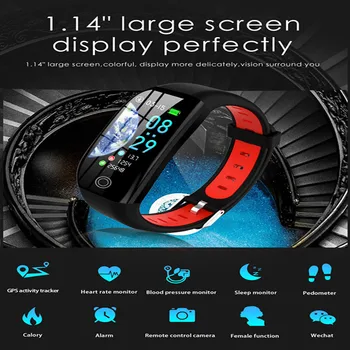 F21 GPS Smart Armbånd Cardio-puls, Blodtryk Se IP68 Vandtæt Smart Band Kalorieindhold Skridttæller Sport Armbånd