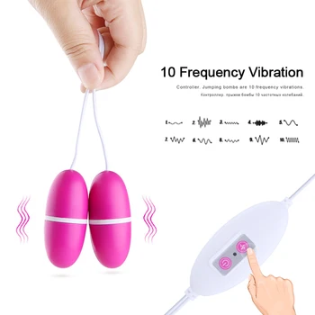 Fjernbetjeningen Hoppe Æg Vibrerende Bullet Vibrator Æg Vagina Stramme Kegel Øvelse Bolde Klitoris Stimulator Sex Legetøj til Kvinder