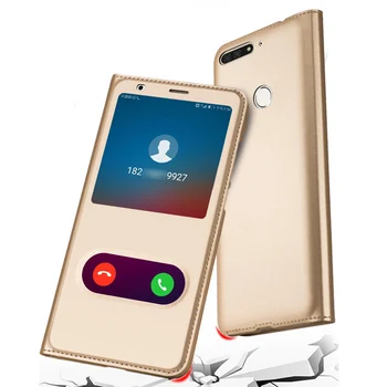 Flip Cover Læder Telefon Tilfældet For Huawei Honor 7C Pro 7cpro LND-L29 5.99 Honor7C 7C AUM-L41 5.7 tommer RU russisk Version 5 99 7