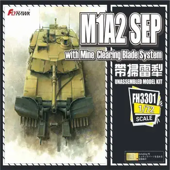 Flyhawk 3301 1/72 OS MBT M1A2 Sep w/Mine Clearing-Blade-System top kvalitet