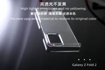 For Galaxy Fold 2 5G Tilfælde Gennemsigtig Galaxy Z Fold2 Nye Ankomster 5G Folde Mobiltelefon Shell Beskyttende Sag