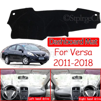 For Nissan Versa Sedan N17 Almera Solrige Latio 2011~2018 Anti-Slip Mat Dashboard Dækker Pad Parasol Dashmat Tilbehør 2016 2017