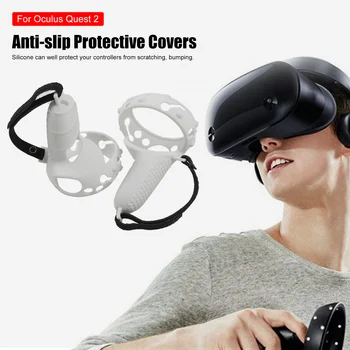 For Oculus Quest 2 VR Headset Touch Controller Beskyttende Sag, Justerbar Håndtag Kno Rem, Non-slip Greb Dækning For Quest2