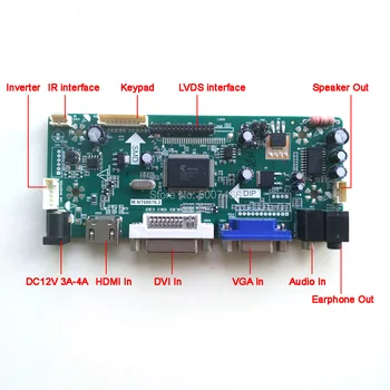 For QD15XL06 Rev. 01/2 MNT68676 screen controller drevet yrelsen DVI VGA LCD-skærm panel LVDS 30Pin CCFL 1024*768 15