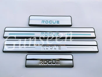 For Rogue T32 Auto Dør Karmen Protector Pedaler Mærkat Bil Tilbehør I Rustfrit Stål Tærskel Scuff Plate Styling Vagt Dække