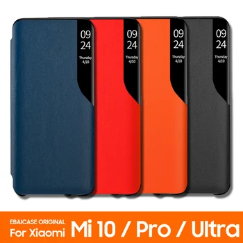 For Xiaomi Mi 10 Ultra Pro 5g globale Version Tilfælde skal fjerne markeringen af Halvdelen Vindue Tilfælde EBAICASE Original Spejl Smart View Læder Flip Cover