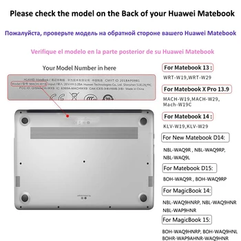 Funda Cover Etui Til 2020 Nye Huawei MateBook D15 MateBook D 14 / Ære MagicBook 14 MagicBook 15/ MateBook 13 14 X Pro 13