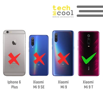 FunnyTech®Silikone Tilfældet for Xiaomi Mi-9T / 9T Pro l Moto retro gennemsigtig baggrund