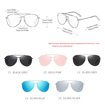 FUQIAN Nye Ankomst Pilot Polariserede Solbriller Mode Design Metal Nitte Mænd Kvinder Sol Briller Farverige Kørsel Brillerne UV400