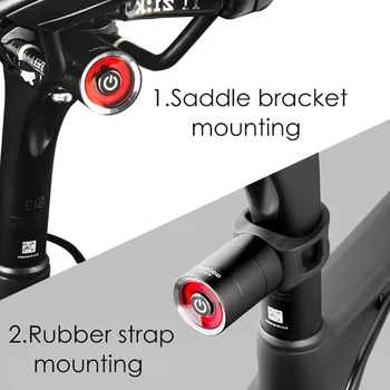 GACIRON USB-Opladning Cykel baglygte lanterne Smart Brake Sensor Baglygte MTB Vej Cyklus Bageste Led Vandtæt Bycicle Tilbage Lys