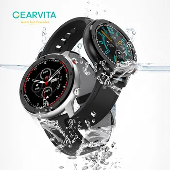 Gearvita DT78 Smart Ur IP68 1,3 tommer Mænd, Kvinder, Sport ur løbebane ring påmindelse puls bluetooth-smartwatch