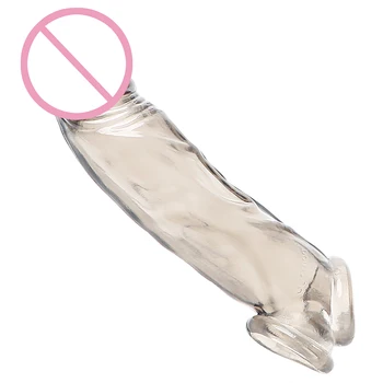 Genanvendelige Penis Ærme Realistisk Penis Extender Kondom Silikone Sexlegetøj Til Mænd Voksen Sex Spil Pik Lupe Penis Gummi Pik
