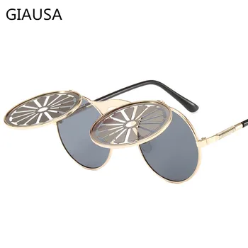 GIAUSA Mode Luksus Mærke Solbriller Krystal Blomster-Brillerne Kvindelige Dame UV400 Oculos