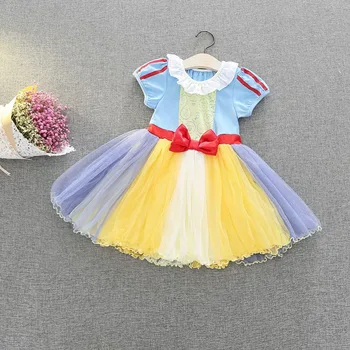 Girl Party Cosplay Kjole Snow White Prinsesse Sofia Halloween Kjole til Baby Pige Tøj E5098