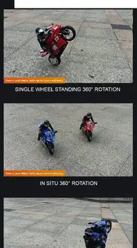 GloryStar HC-802 1:6 Self Afbalanceret Stunt Motorcykel med Remme Kontrol Toy