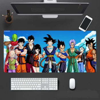 Goku Anime Tegnefilm Musemåtte Spil Konsol Computer Tastatur Tabel Pad Stor Gaming Musemåtte I Høj Kvalitet Musemåtte