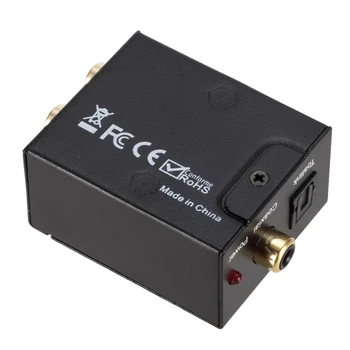 Grwibeou Protable Jack Coaxial Optical Fiber Digital til Analog Audio-AUX-RCA L/R Converter SPDIF-Dekoder ATV DAC Forstærker