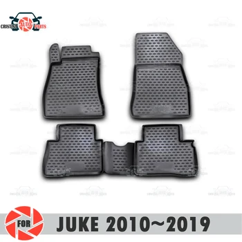 Gulvmåtter til Nissan Juke 2010-2019 tæpper non-slip polyurethan snavs beskyttelse indvendige bil styling tilbehør