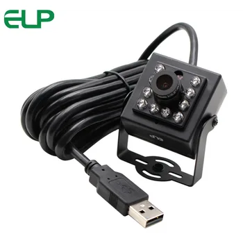 H. 264 30fps 1920X1080 Full HD-USB-kamera CMOS AR0330 mini box cctv video IR USB-kamera med IR LED 10stk