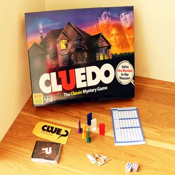Hasbro Cluedo Mistanke Anelse Opdage Hemmeligheder Klassiske brætspil engelsk Version Instruktioner Detektiv Spil for Familie Fest