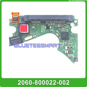 HDD PCB logic board printed circuit board 2060-800022-002 REV P1 for WD harddisk reparation-data recovery med SATA-interface