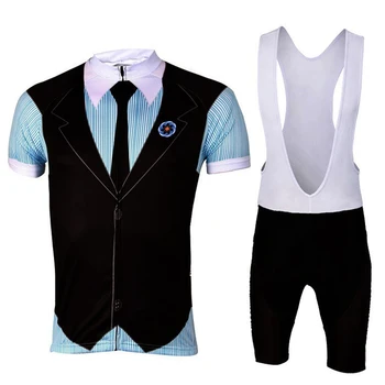 Herre style cykling jersey sommeren mænd cykling tøj ropa ciclismo maillot Cykling Sæt gel pad