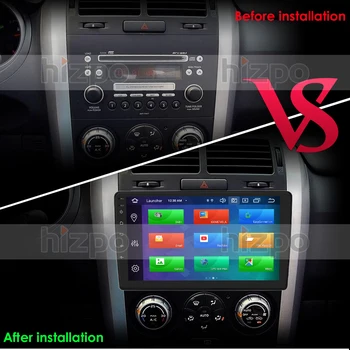Hizpo Autoradio Android For Suzuki Grand Vitara Escudo 2005-Bil Radio Mms Video-Afspiller, GPS-Navigation 4GWIFI PX5 USB