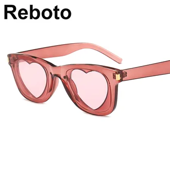 Hjerte Solbriller Kvinder brand designer Square Solbriller sød sexet Retro Kærlighed Hjerte Formede Briller Damer mode 2018 kvindelige UV