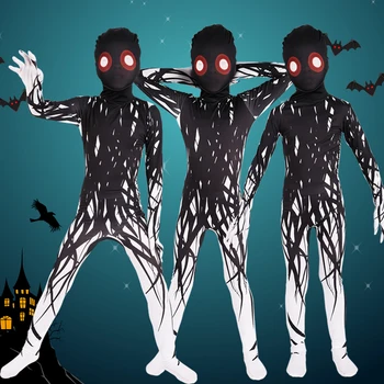 Horror Monster Klovn Halloween Kostume til børn Varulv Skræmmende, Spider Skelet Kostume Fancy Kjole Uhyggelig Dæmon Purim Buksedragt