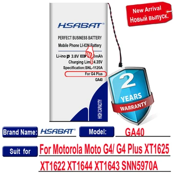 HSABAT GA40 3600mAh Batteri for Motorola Moto G4 for Moto G4 Plus XT1642 XT1640 xt1626 XT1625 XT1622 XT1644 XT1643 SNN5970A