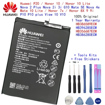 Huawei Originale Batteri HB386589ECW HB396285ECW HB356687ECW HB386280ECW For Nova 2 + 2i/3i P10-P20 Ære 9 9i 10 Batterier