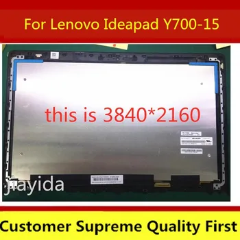 Ikke-touch For Lenovo Ideapad Y700-15 y700 15ISK Front Glas og LCD-Skærm Panel Ikke-Kontakt med rammen bezel