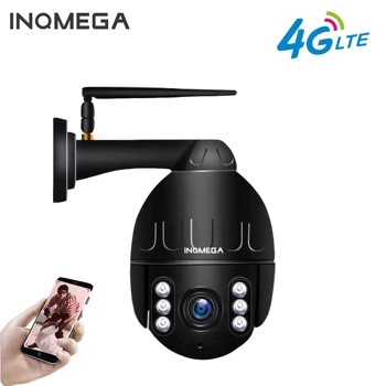INQMEGA 4G IP-Kamera, 1080P PTZ-Speed Dome-sim-Kort, WiFi Trådløse Udendørs Netværk CCTV Sikkerheds Overvågnings Vandtæt Kamera