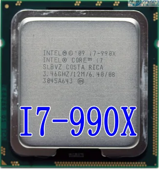 Intel oprindelige I7-990X I7 990X CPU Processor 3.46 G /Six Core/ LGA 1366 scrattered stykker i7 990X 130W kan arbejde
