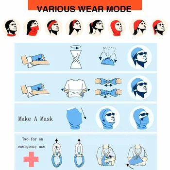 Japansk Skyer Magic Tørklæde Halve Ansigt Maske Mænd, Kvinder Mode Tube Hals Tørklæde Bandana multifunktionelle Hovedbeklædning Udendørs Vandreture