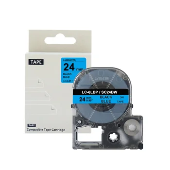 JIANYINGCHEN (5pcs/masse) 24mm etiket, Bånd SC24YW Kompatibel for King Jims SR550C EPSONs LW-300 LW-600P LW-700 Printeren label maker