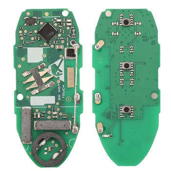Jingyuqin Smart Bil Fjernbetjening Key Fob 3 Knapper 433MHz ID4A Pcf7938X Chip For Nissan Qashqai X-trail 2016