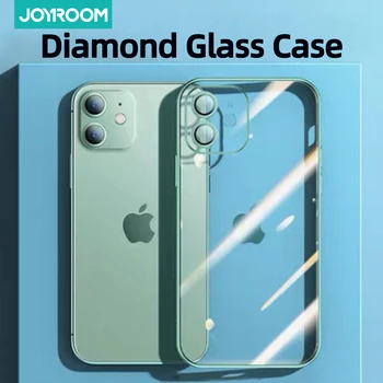 Joyroom Case Til iPhone 12 Pro Max mini Tilbage Hårde PC+Eadge TPU Stødsikkert Linse Beskyttelse Cover Til iPhone 12 Gennemsigtig Sagen