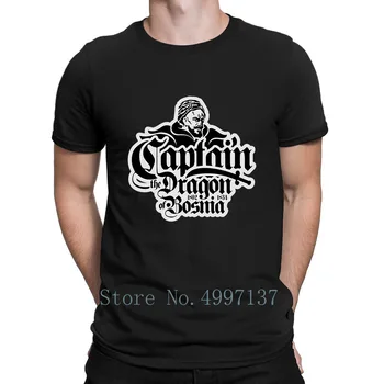 Kaptajn Dragon Af Bosnien T-Shirt Trænings-Og Foråret Tilpasset Bomuld Bogstavet O-Hals Streetwear Grundlæggende Shirt