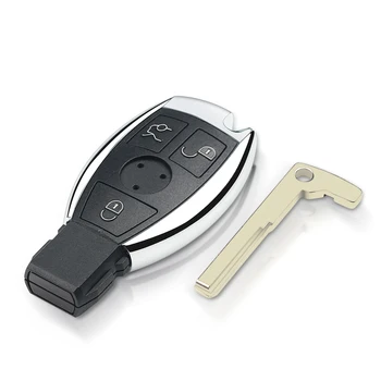 KEYYOU Smart Remote Shell Key Fob Til Mercedes Benz År 2000+ NEC og BGA Style 3 Knapper vigtig Sag
