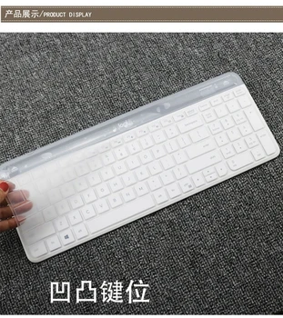 Klare og gennemsigtige Silikone Keyboard Cover For Logitech MK470 K580