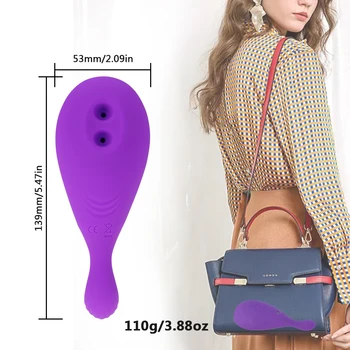 Klitoris Sugende Vibrator Høj Frekvens G-Spot Brystvorten Stimulator Sex Legetøj til Kvinder, Par med 5-Tilstand Vibration & 5 Suge