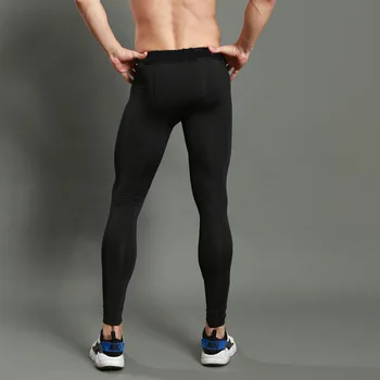 Komprimering Mænd basketball tights elastisk sport kører fitness bukser bodybuilding joggere tynde leggings Fuld Længde Bukser