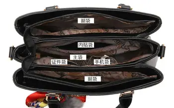 Koreanske version af den nye trend, Enkel og stilfuld håndtaske Tendens enkelt skulder slyngede killer taske sijin 30X12X21cm