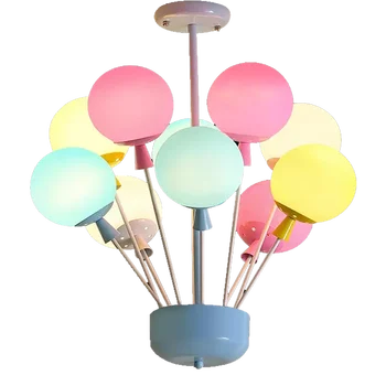Kreativ farve ballon lysekrone lamper til børneværelset dreng pige soveværelse lampe Nordiske moderne minimalistisk soveværelse lys