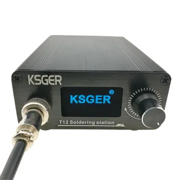 KSGER V2.01 T12 Lodning Station Digital Temperaturregulator Elektriske Lodde Loddekolbe Tips T12-K 907 9501 Håndtere Nye