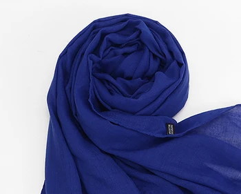 Kvinder Almindelig Maxi Hijab eller tørklæde bløde Soild muslimske sjaler wraps dame viscose hoved tørklæder Fashion tørklæder hot salg tørklæder 10pc/masse