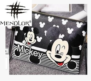 Kvinders Messenger Bag Mickey, Minnie Taske Læder Håndtasker Damer Tegnefilm Clutch Taske Bolsa Feminina Bolsa Kvindelige Håndtaske