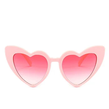 Kvinders Vintage-Hjerte Form Solbriller Brand Designer Elsker Lolita Cat Eye Damer Sol Briller Briller Briller Nuancer UV400