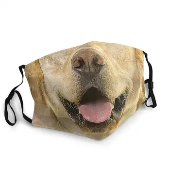 Labrador Retriever Hunden Elsker Åndbar Voksen Munden Ansigtsmaske Sjove Meme Anti Haze Støvtæt Beskyttelse Cover Respirator Dæmpe